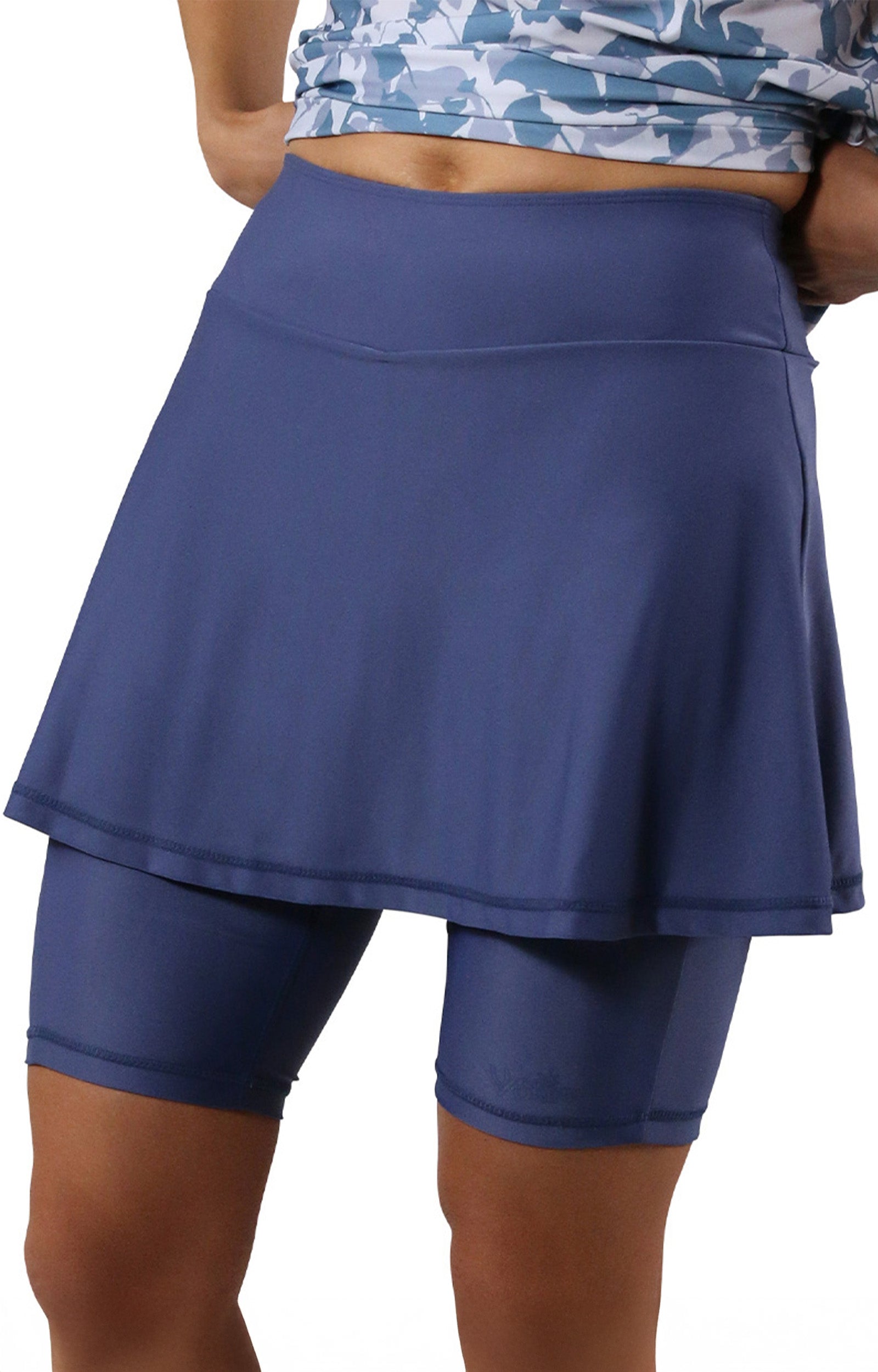 women skirted swim jammerz|washed-navy