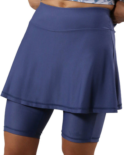 women skirted swim jammerz|washed-navy