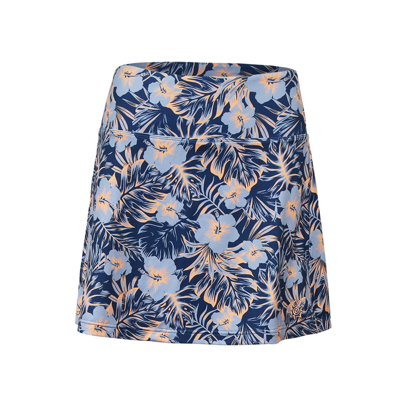 Women's Travel Skort in Washed Navy Paradise|washed-navy-paradise