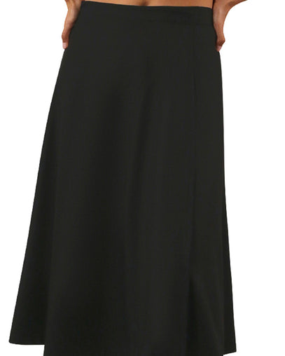 Women's Wrap Skirt in Black|black