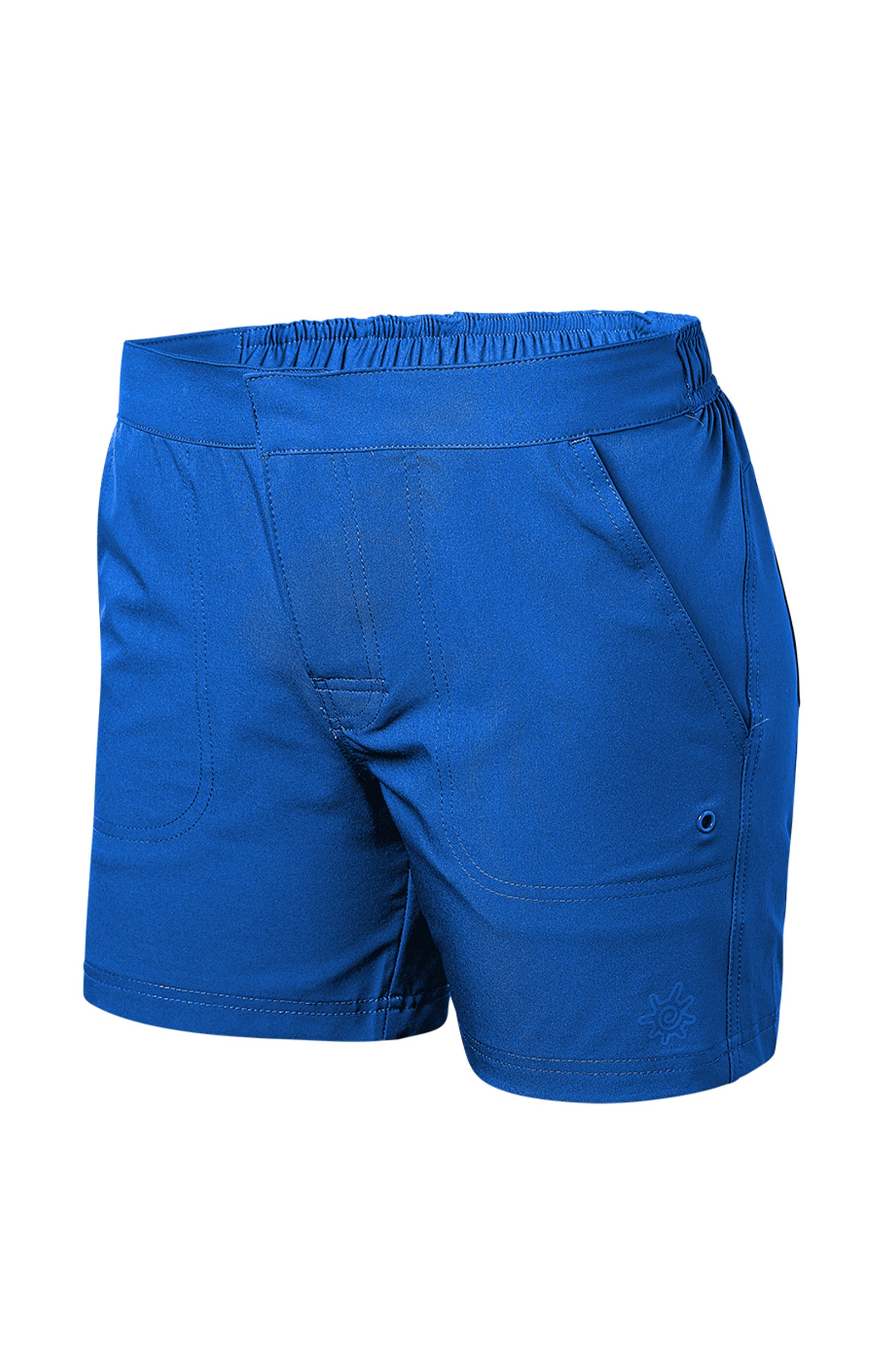 women's island board shorts in navy blue|navy-blue