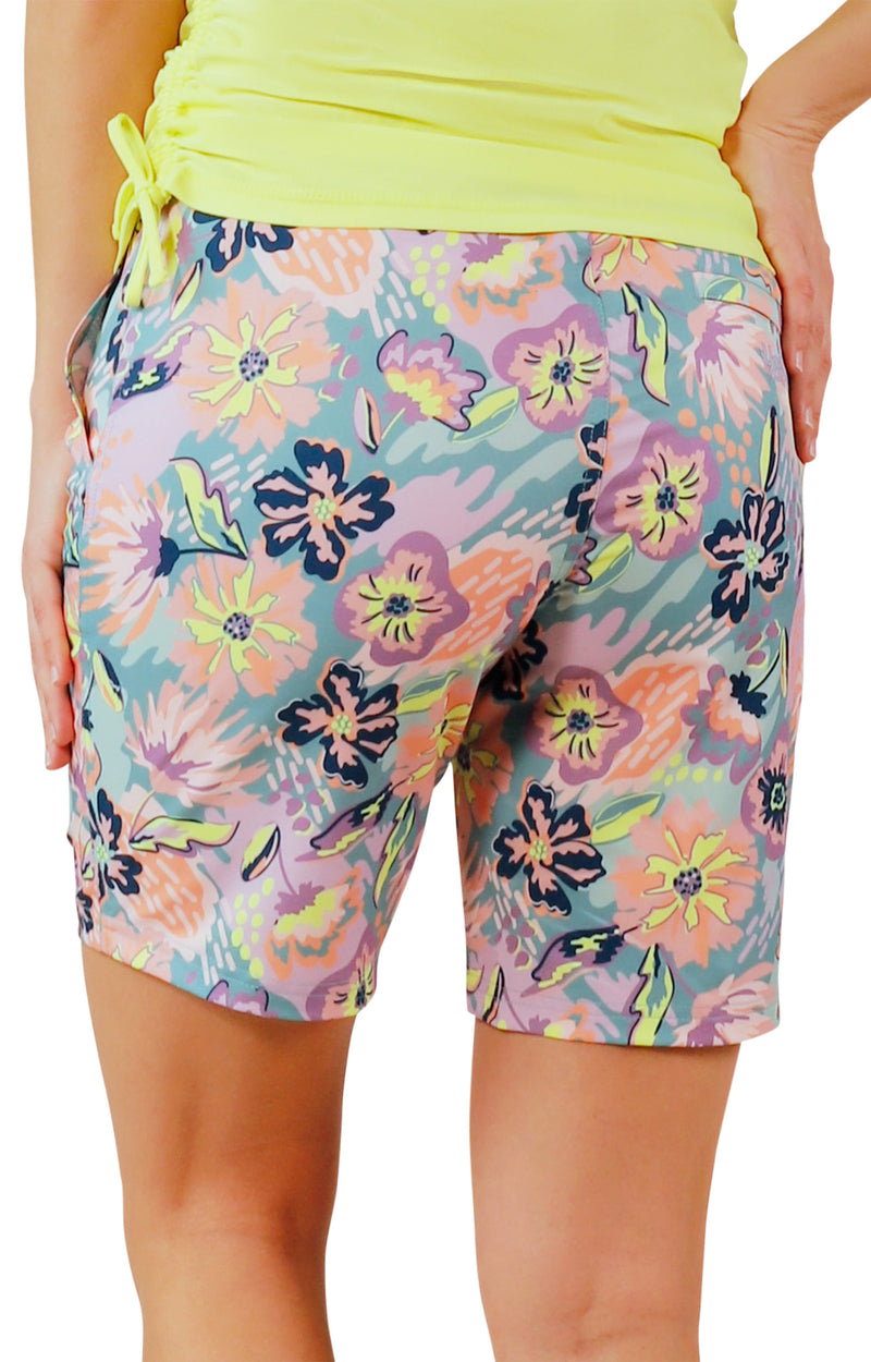 back women's board shorts|florida-floral
