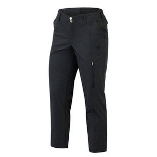 women's UPF capris in black|black