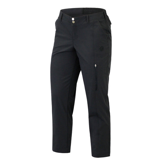 women's UPF capris in black|black