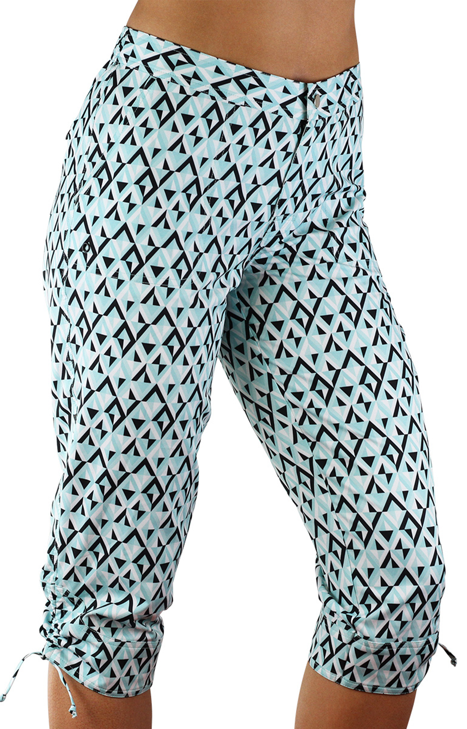 Women's Beach Capris in Black Jewels|black-jewels