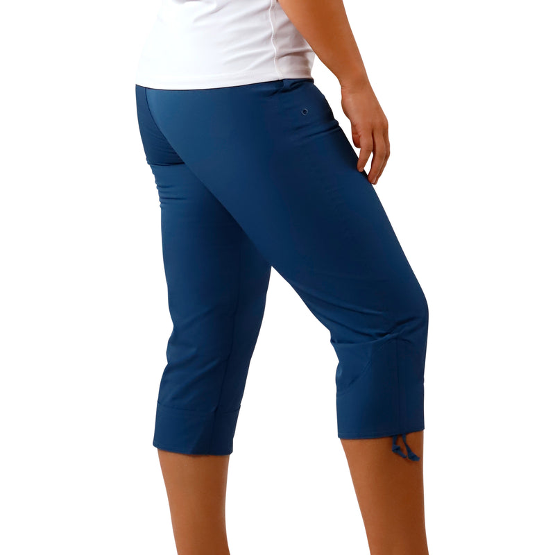 Women's side Beach Capris in Midnight|midnight