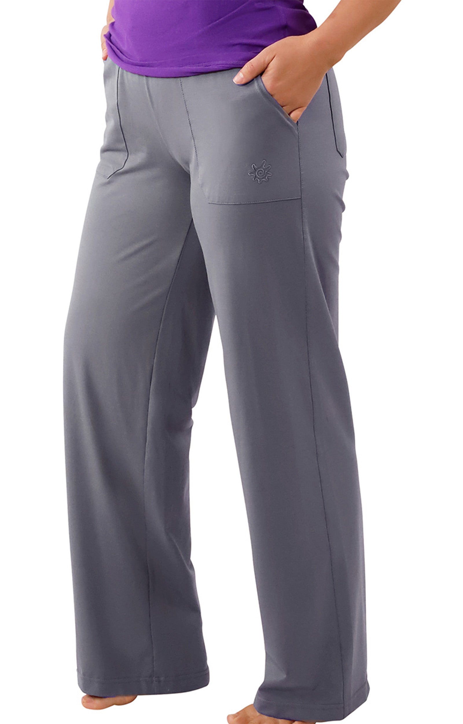 womens walking capris in iron|iron