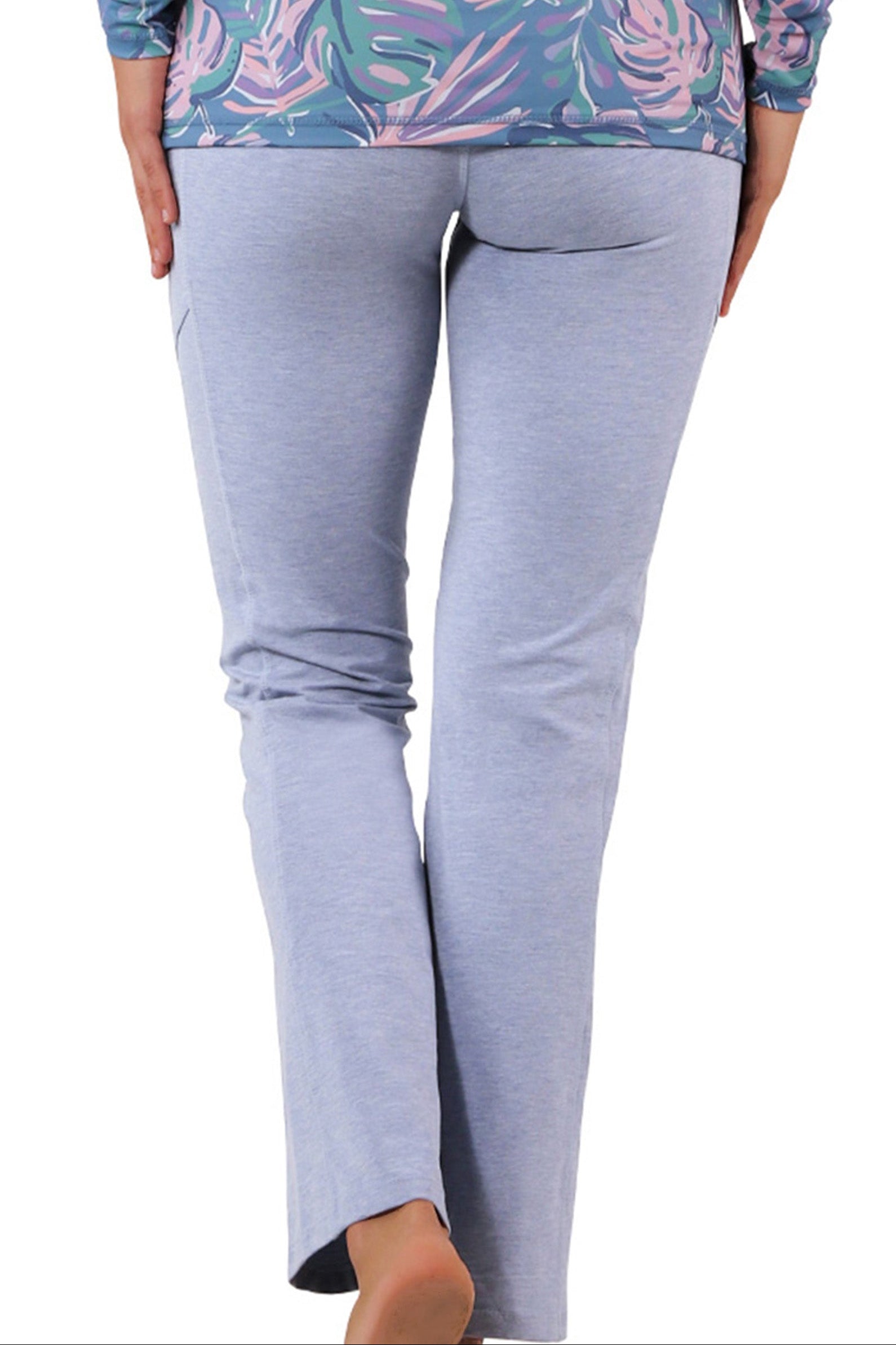 everyday flared leggings for women|heathered-blue