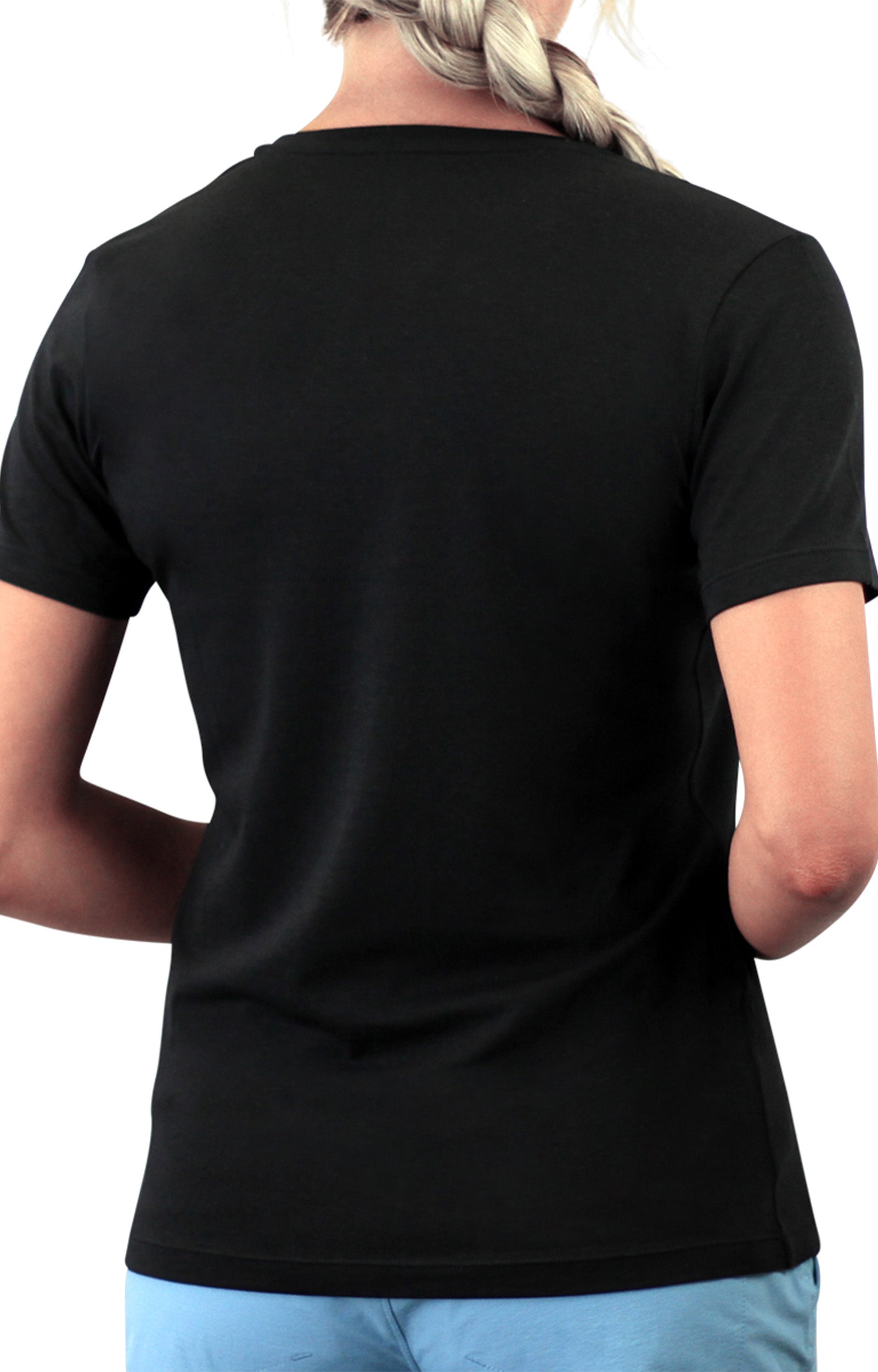 women's UPF 50+ shirt in black|black