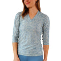 womens v-neck sun and swim shirt|botanical-garden