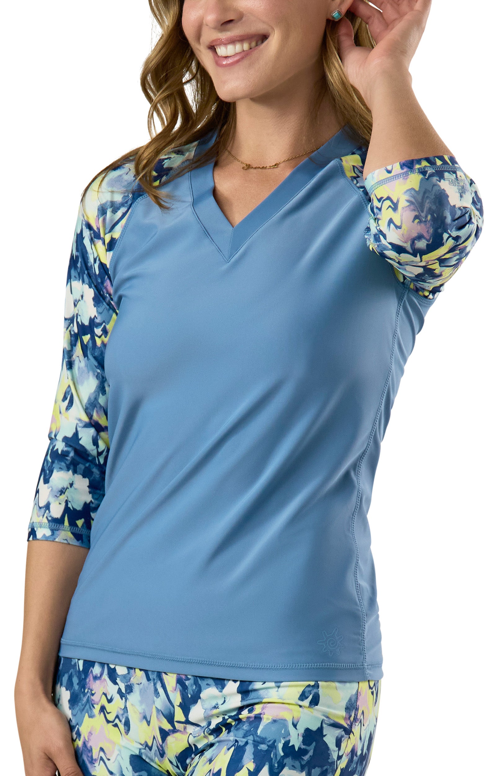 Women's V-Neck Sun & Swim Shirt