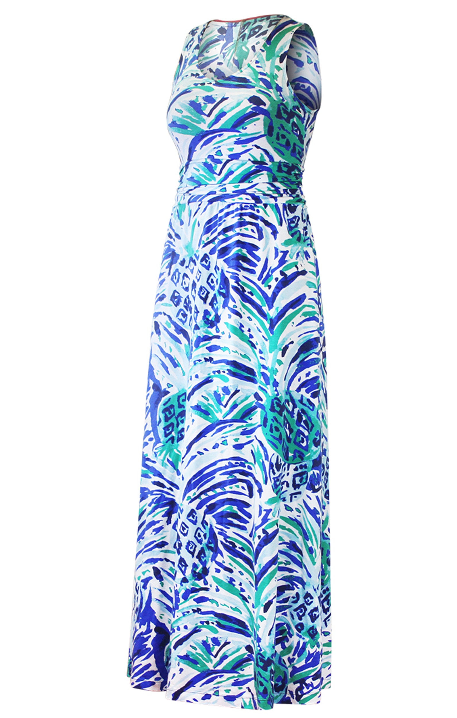 Women's UPF V-Neck Sleeveless Maxi Dress