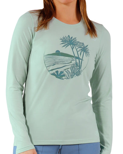 womens long sleeve everyday tee in dewdrop|dewdrop