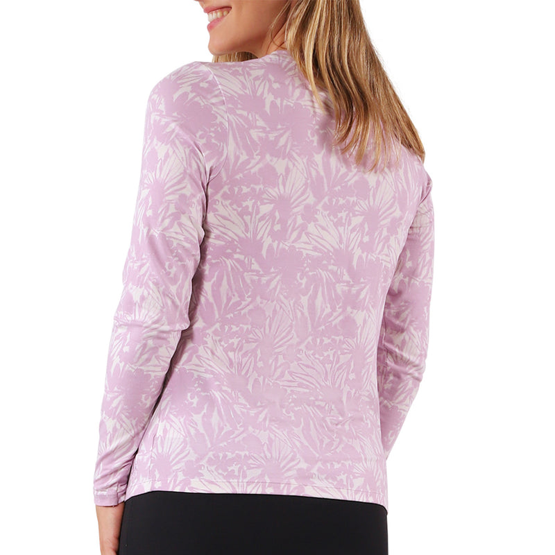 women long sleeve everyday tee|painted-petals