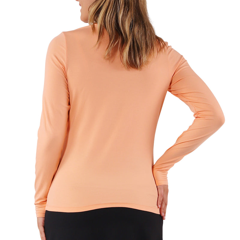 women long sleeve everyday tee|papaya