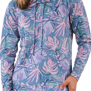 womens pullover hoodie|pastel-palms