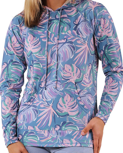womens pullover hoodie|pastel-palms