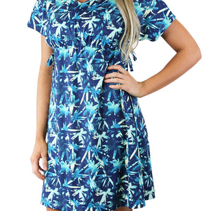 UKAL Women's Kaftan Dress - Beach Cover Up, V-Neck Sleepwear, Loose Fit Viscose Maxi Dress