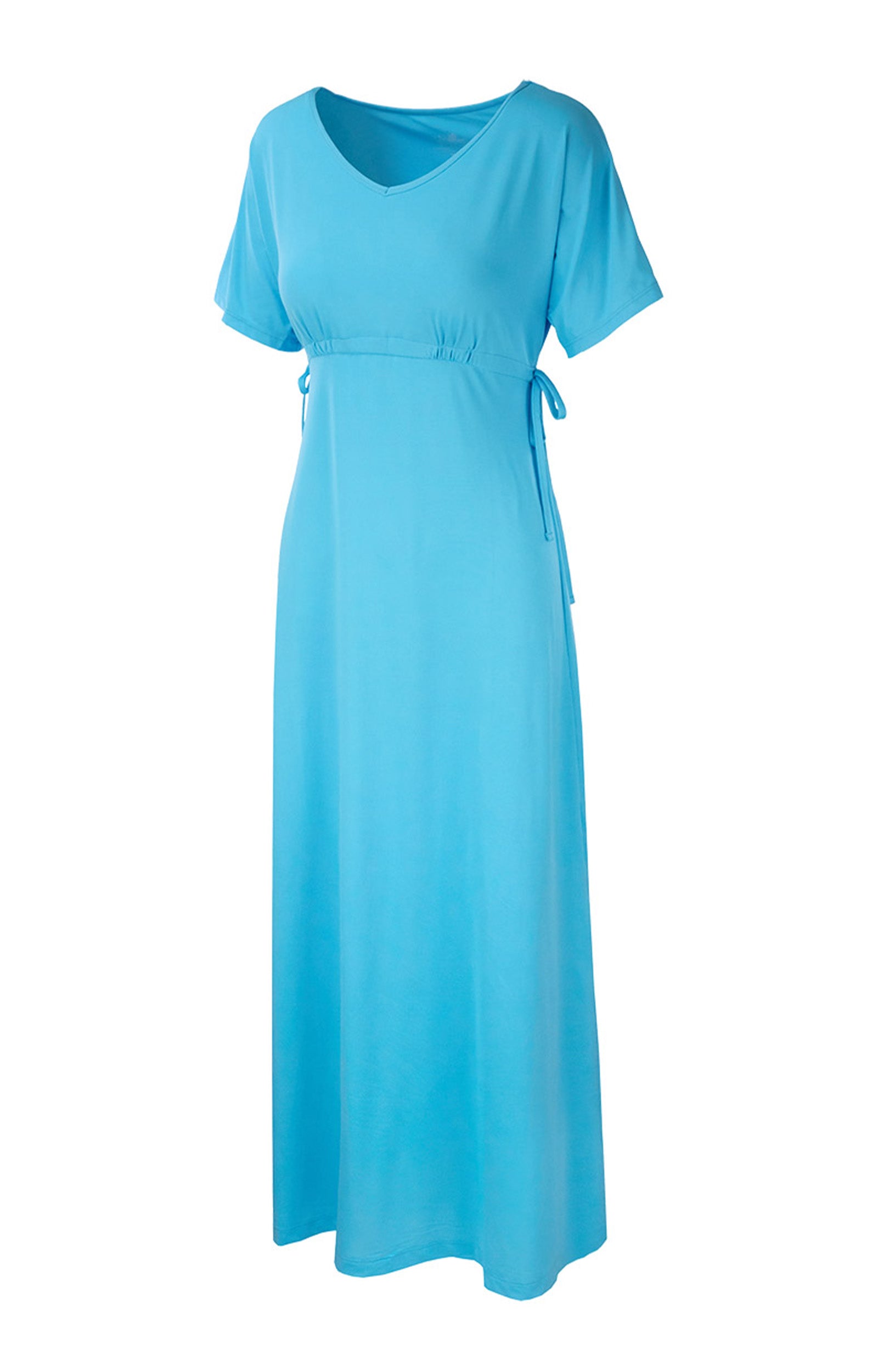 women's maxi dress in aqua|aqua