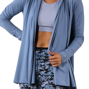 women's hooded beach cover up in baltic|baltic