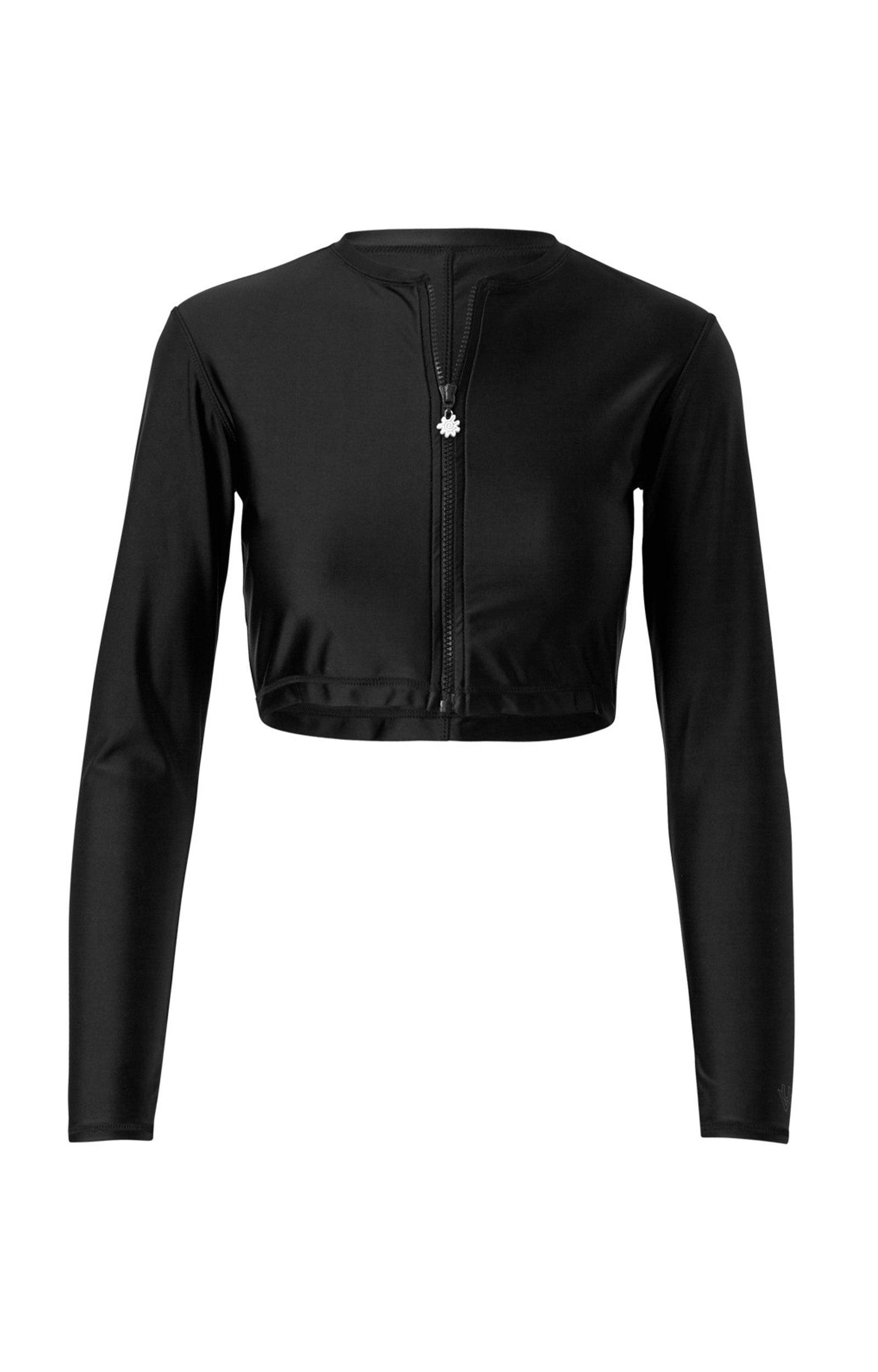 Women's Active Swim Shrug in Black|black