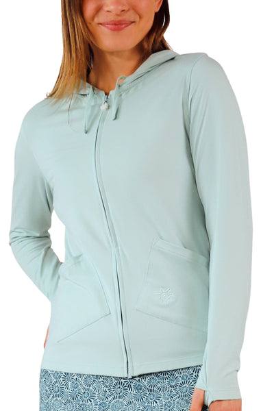 women's hooded everyday jacket in dewdrop|dewdrop