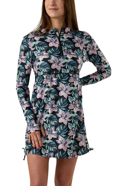 uv protection long sleeve shirt dress UV Skinz UPF 50+ Women's Swim/Shirt Dress
