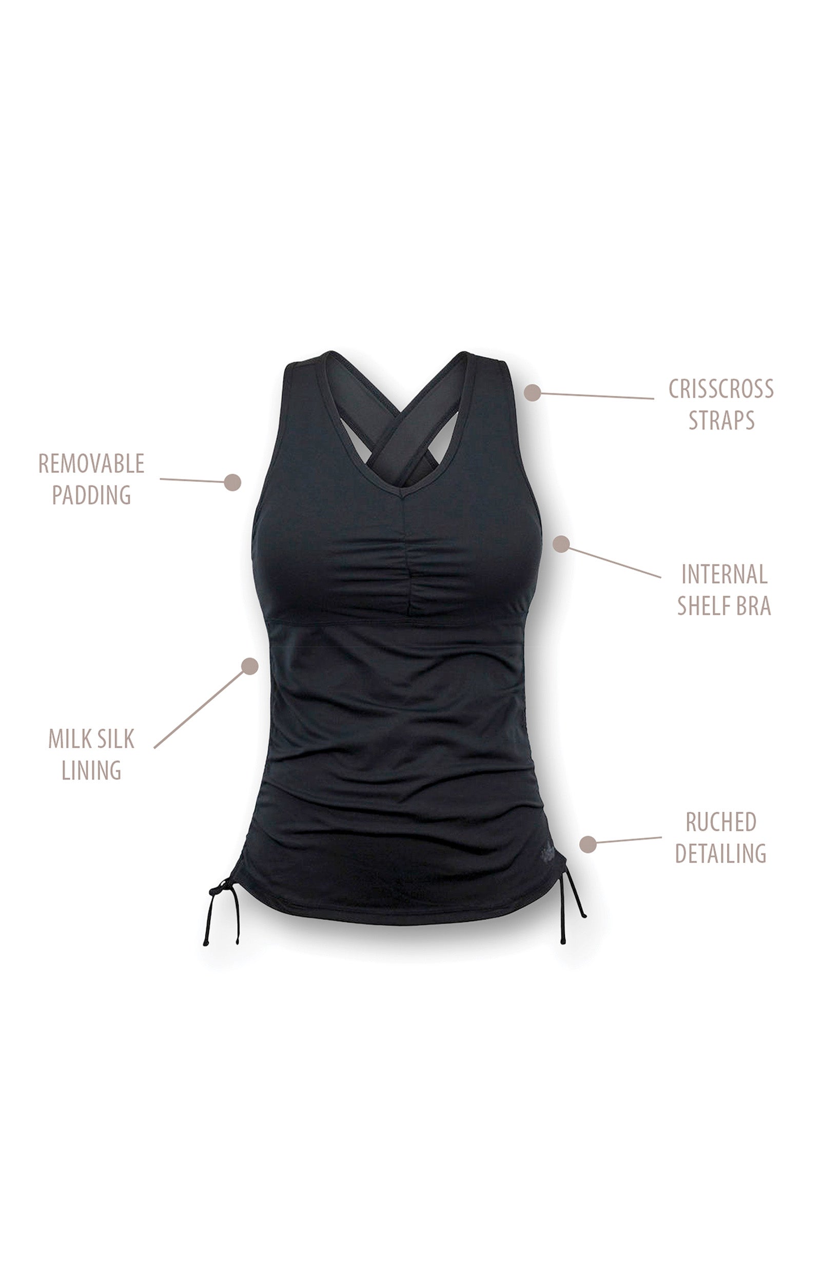 Women's Ruched Tank Top