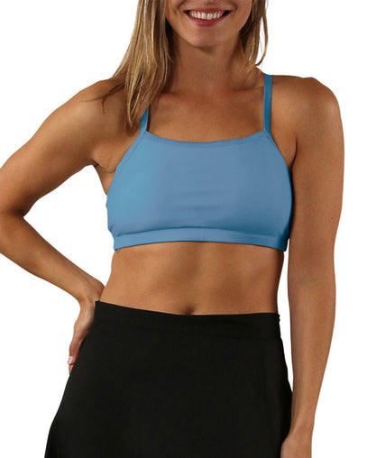 Women's Padded Swim Bra in Baltic|baltic