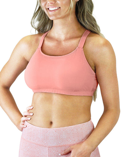 women's adjustable swim bra in apricot|apricot