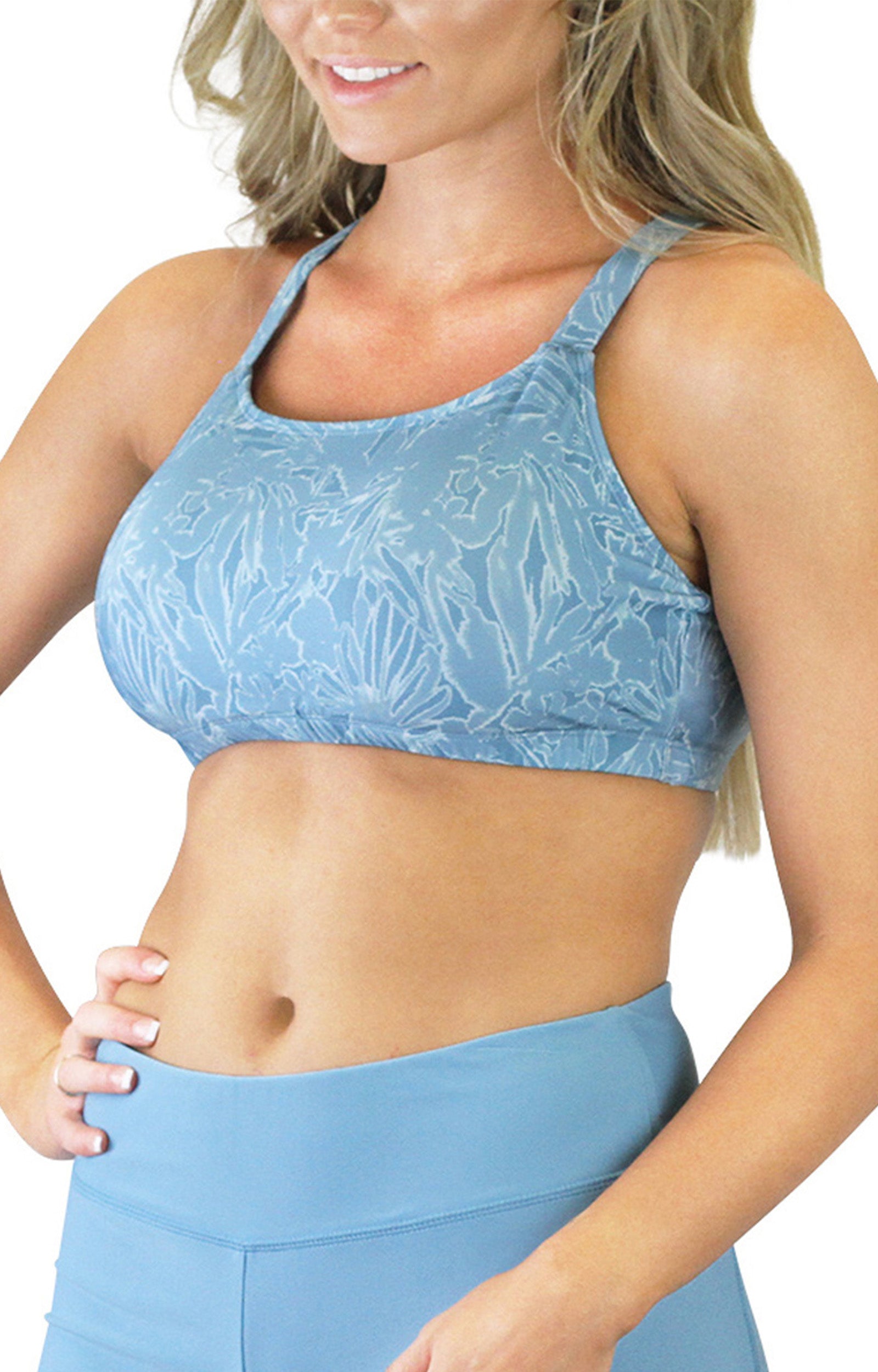 women's adjustable swim bra in waterfall splash|waterfall-splash