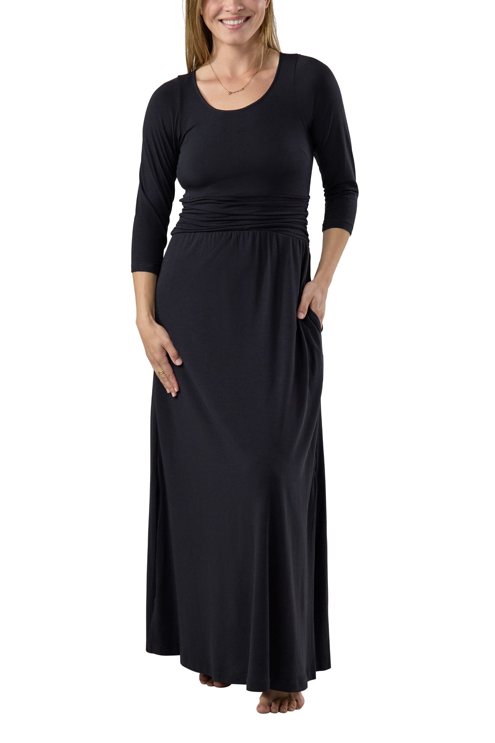 Women's Scoop Neck Maxi Dress