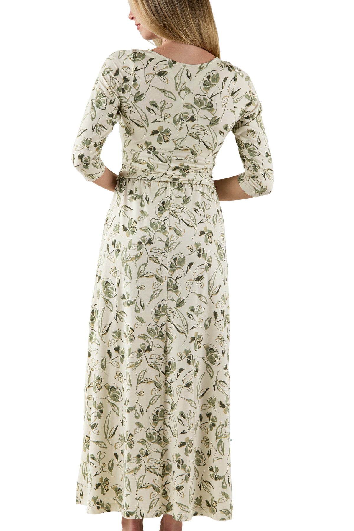 Women's Scoop Neck Maxi Dress with Pockets