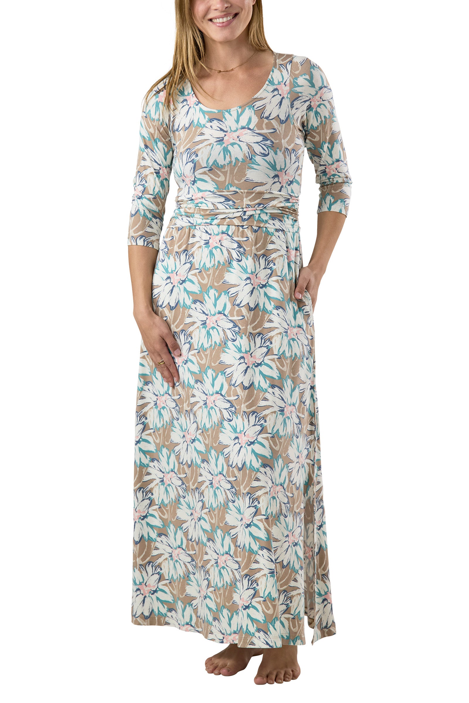 Women's Scoop Neck Maxi Dress