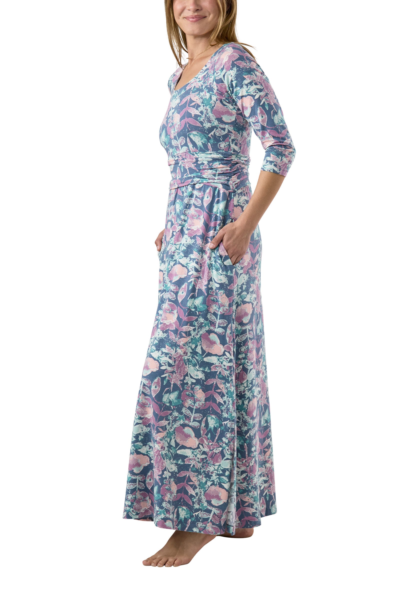 Women's Scoop Neck Maxi Dress
