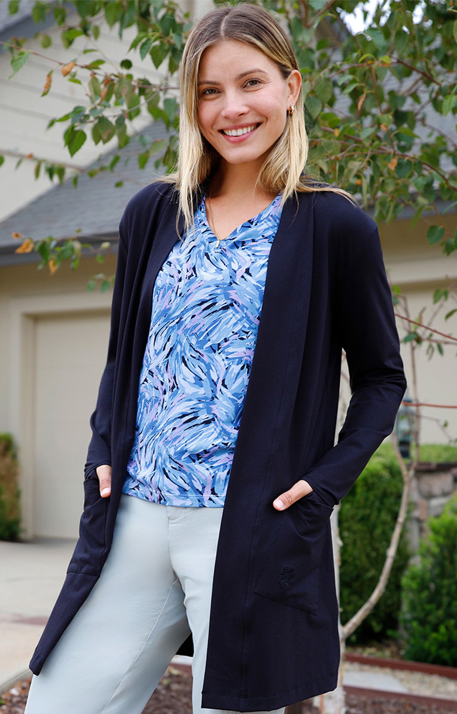 woman in black everyday sun layer|black