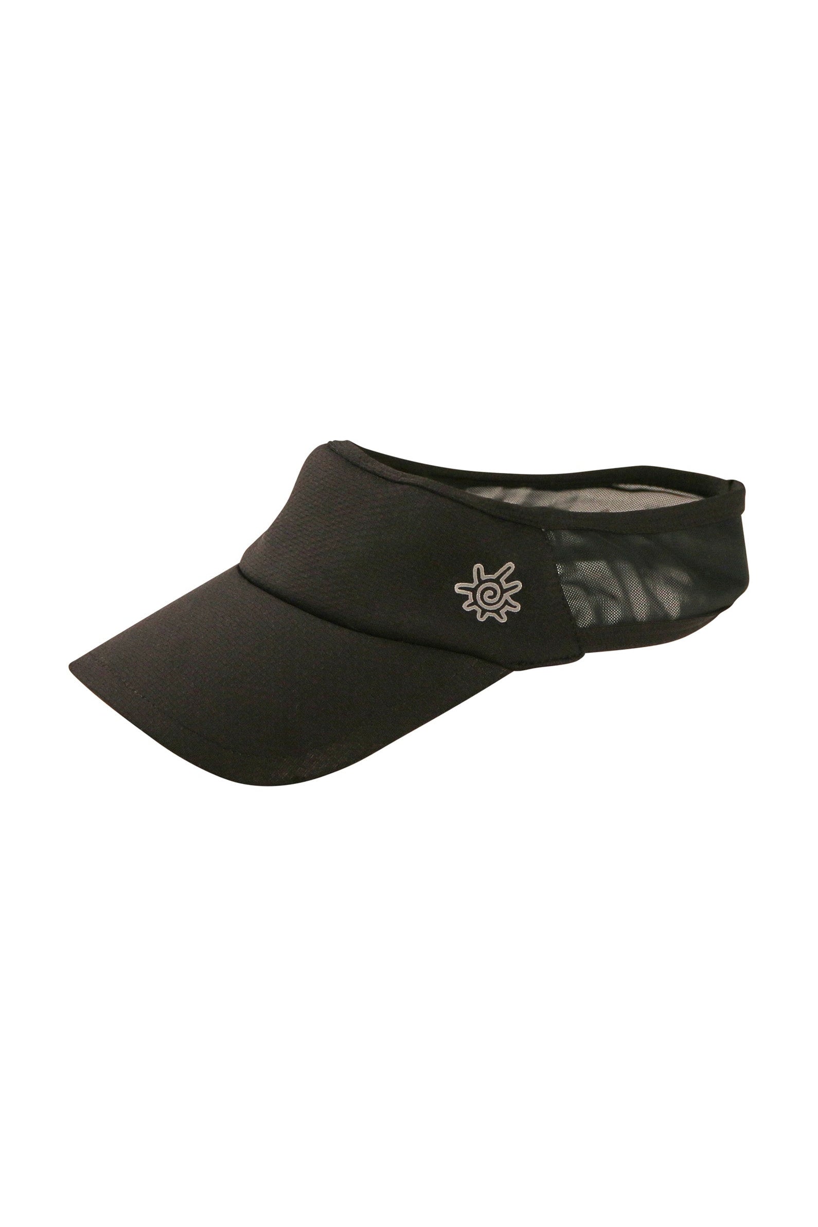 womens active sun visor|black
