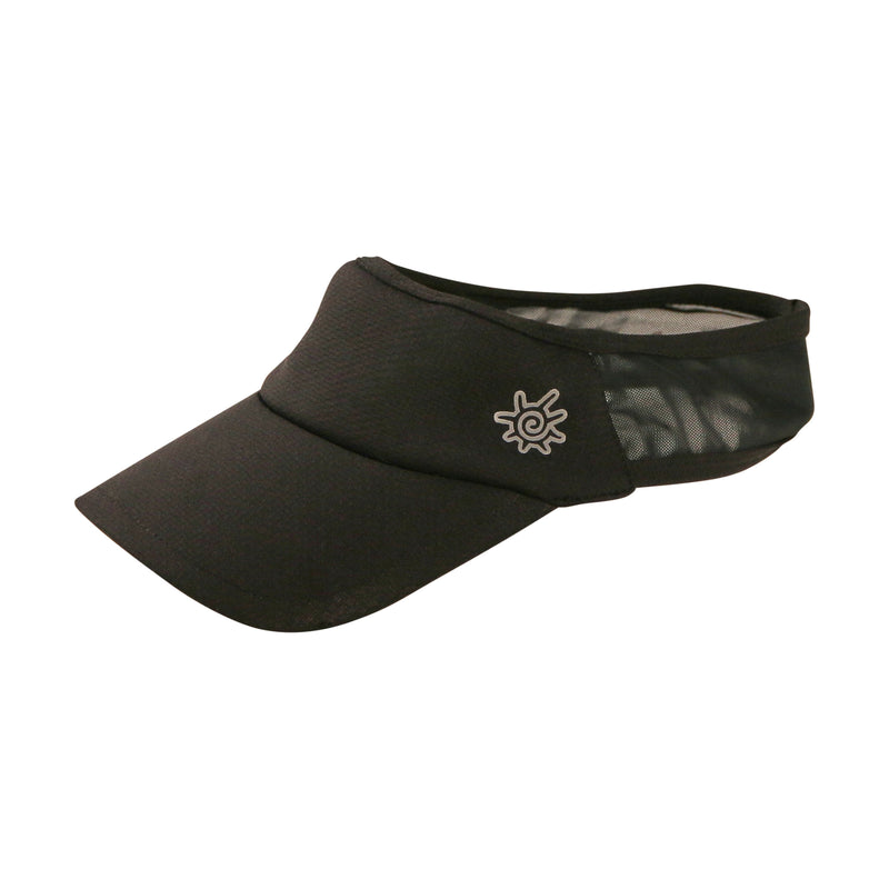 womens active sun visor|black