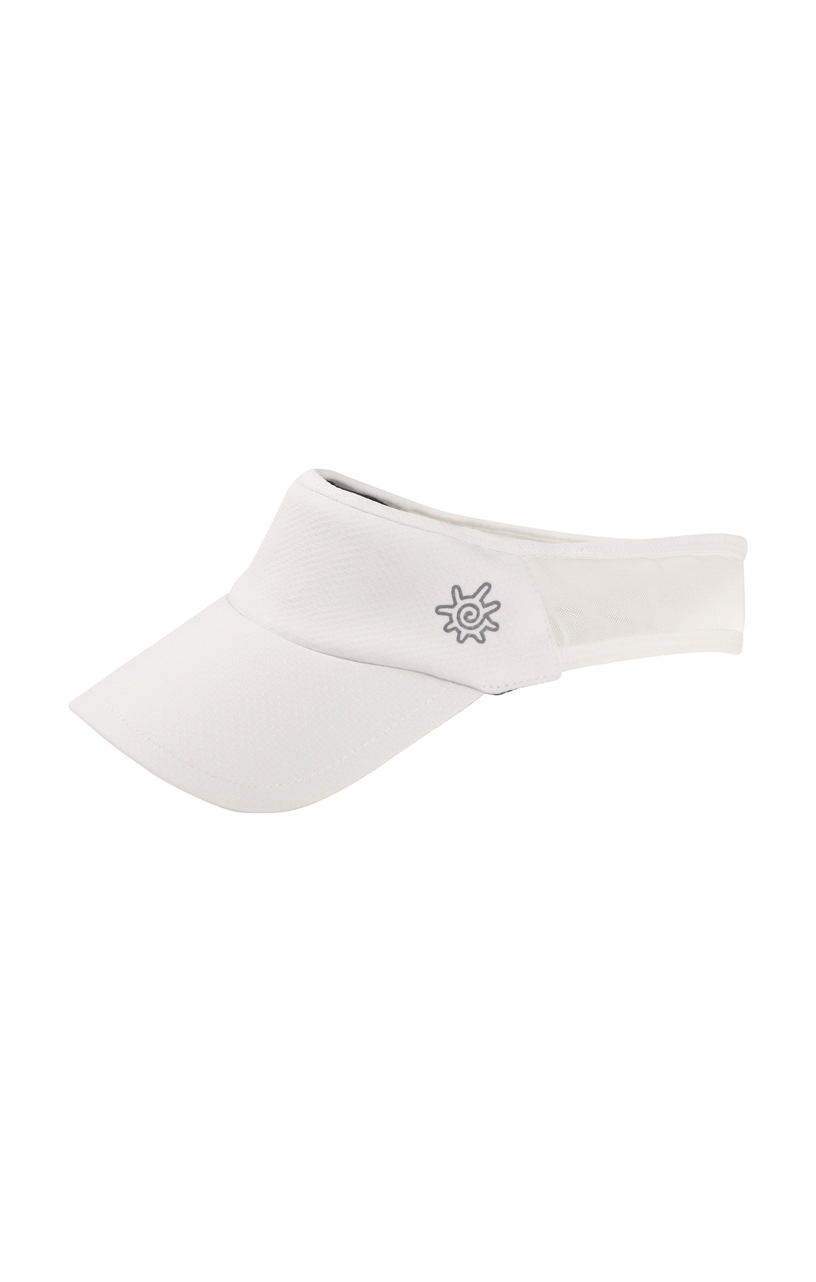 womens active sun visor|white