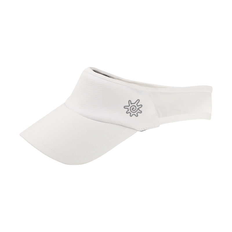 womens active sun visor|white