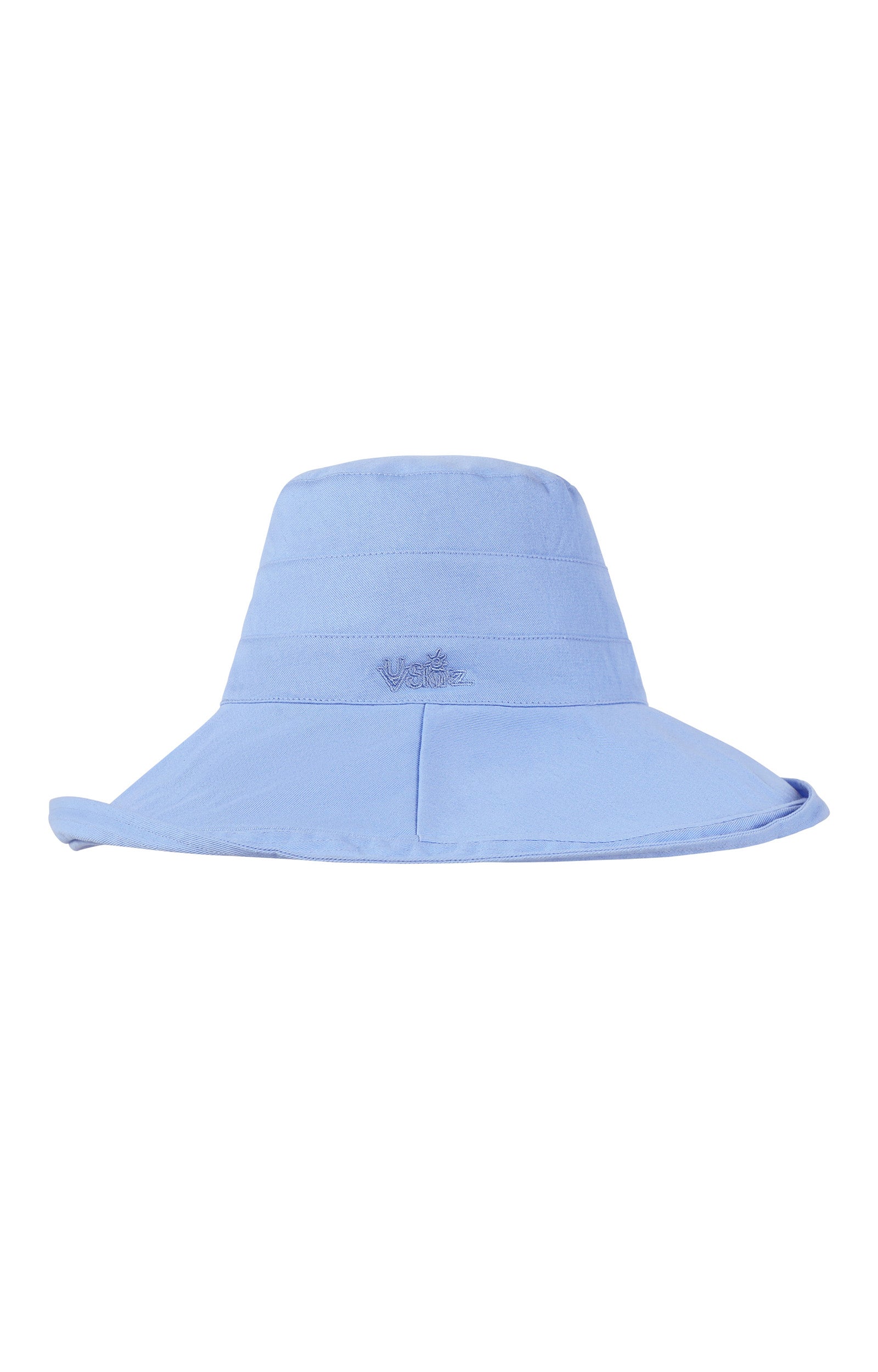 women's wide brim sun hat|chambray-blue