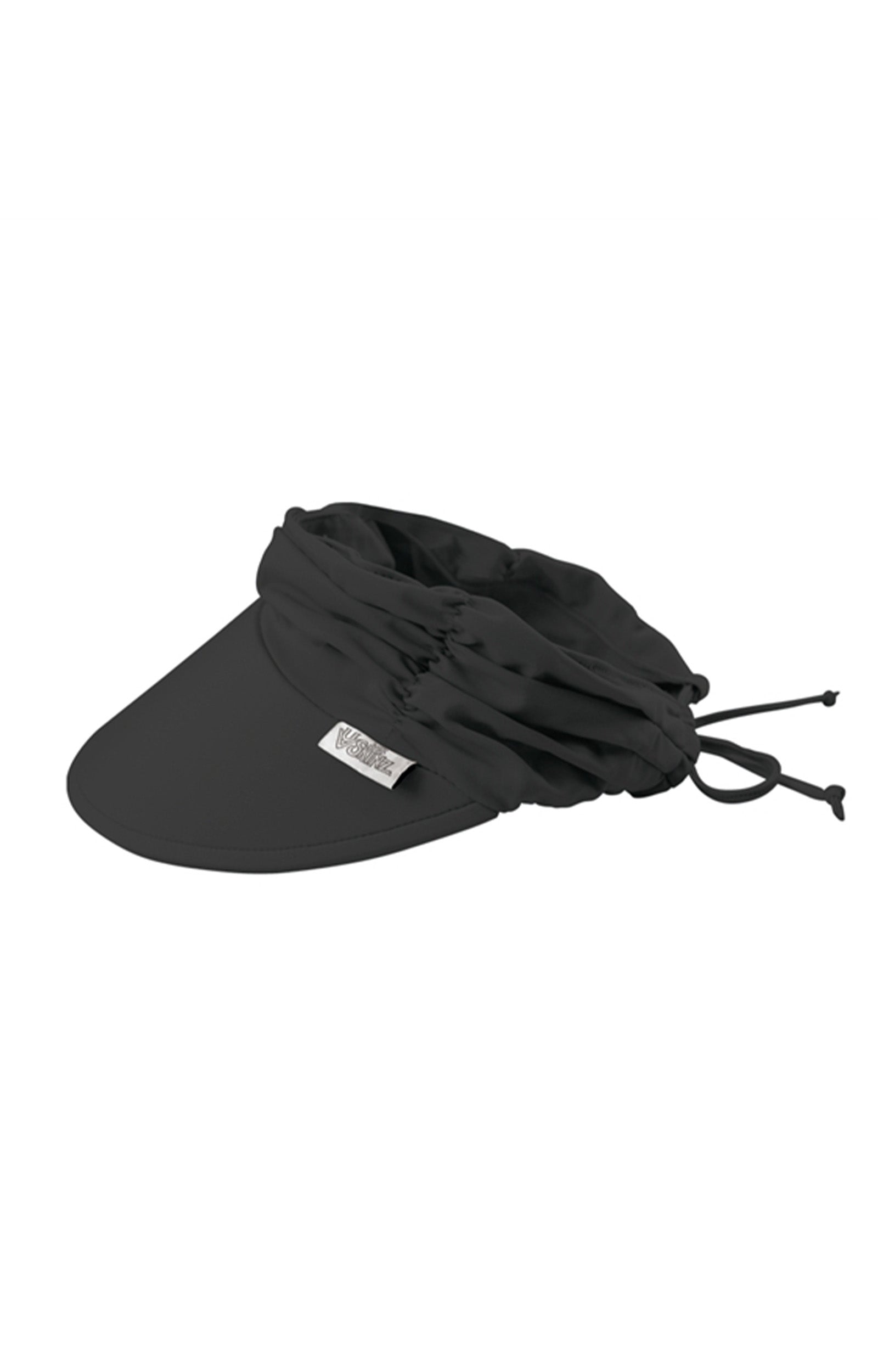 UV Skinz's women's swim visor in black|black