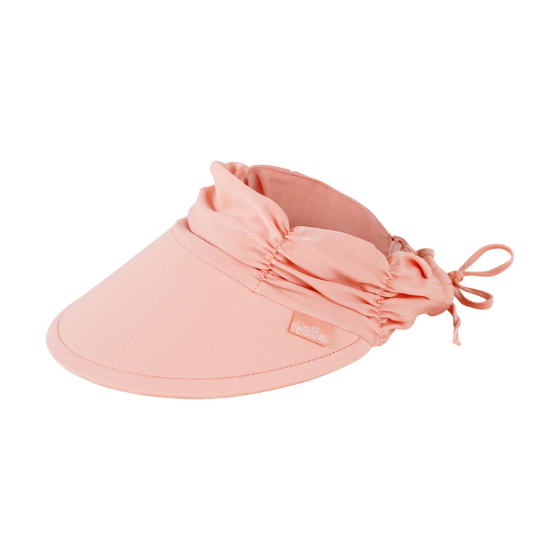 women's swim visor in dusty pink|dusty-pink