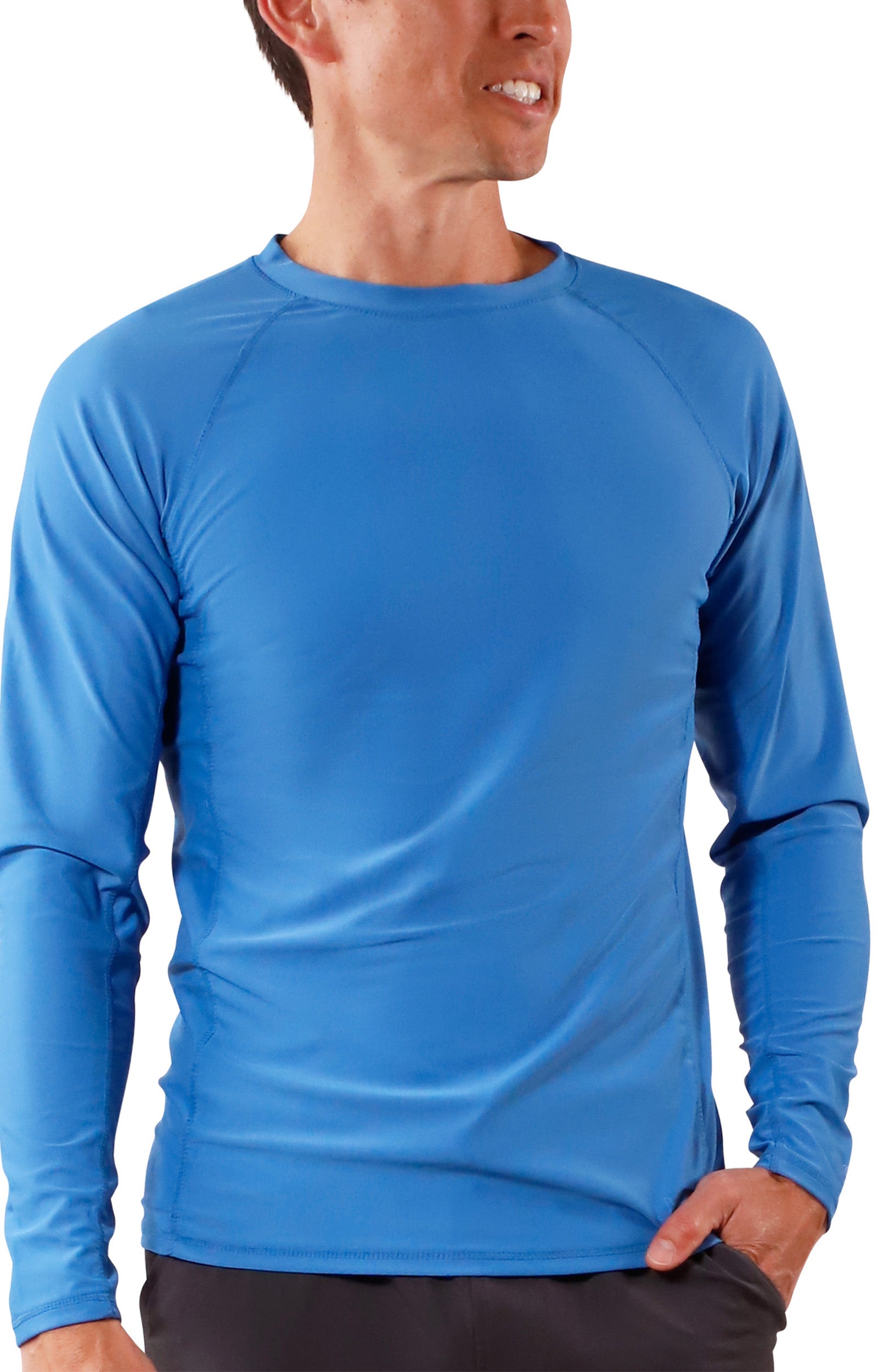 men's long sleeve crew swim shirt in belize|belize