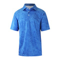 men's short sleeve polo in distressed belize tropics|belize-tropics