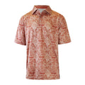 Men's Short Sleeve Polo in Canyon Stained Glass|canyon-stained-glass