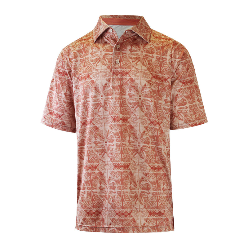 Men's Short Sleeve Polo in Canyon Stained Glass|canyon-stained-glass
