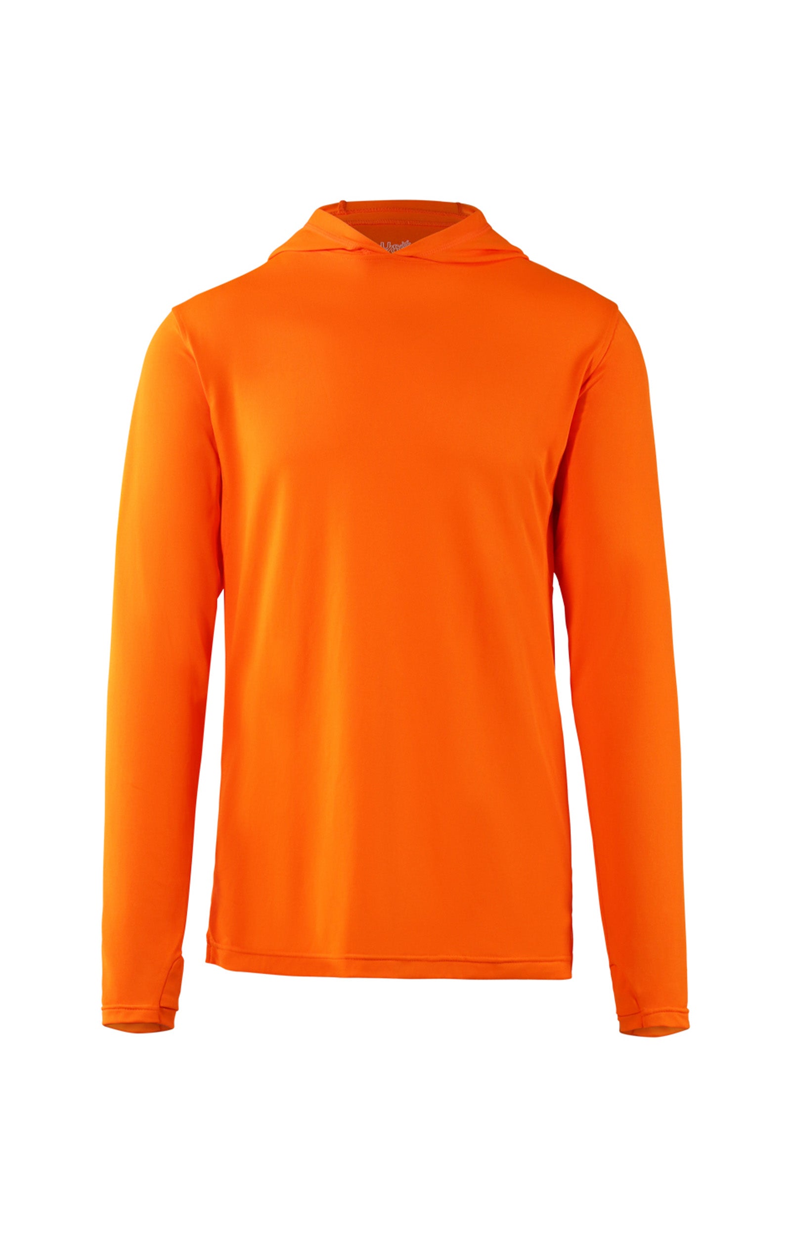 mens workwear sun performance hoodie in neon orange|neon-orange
