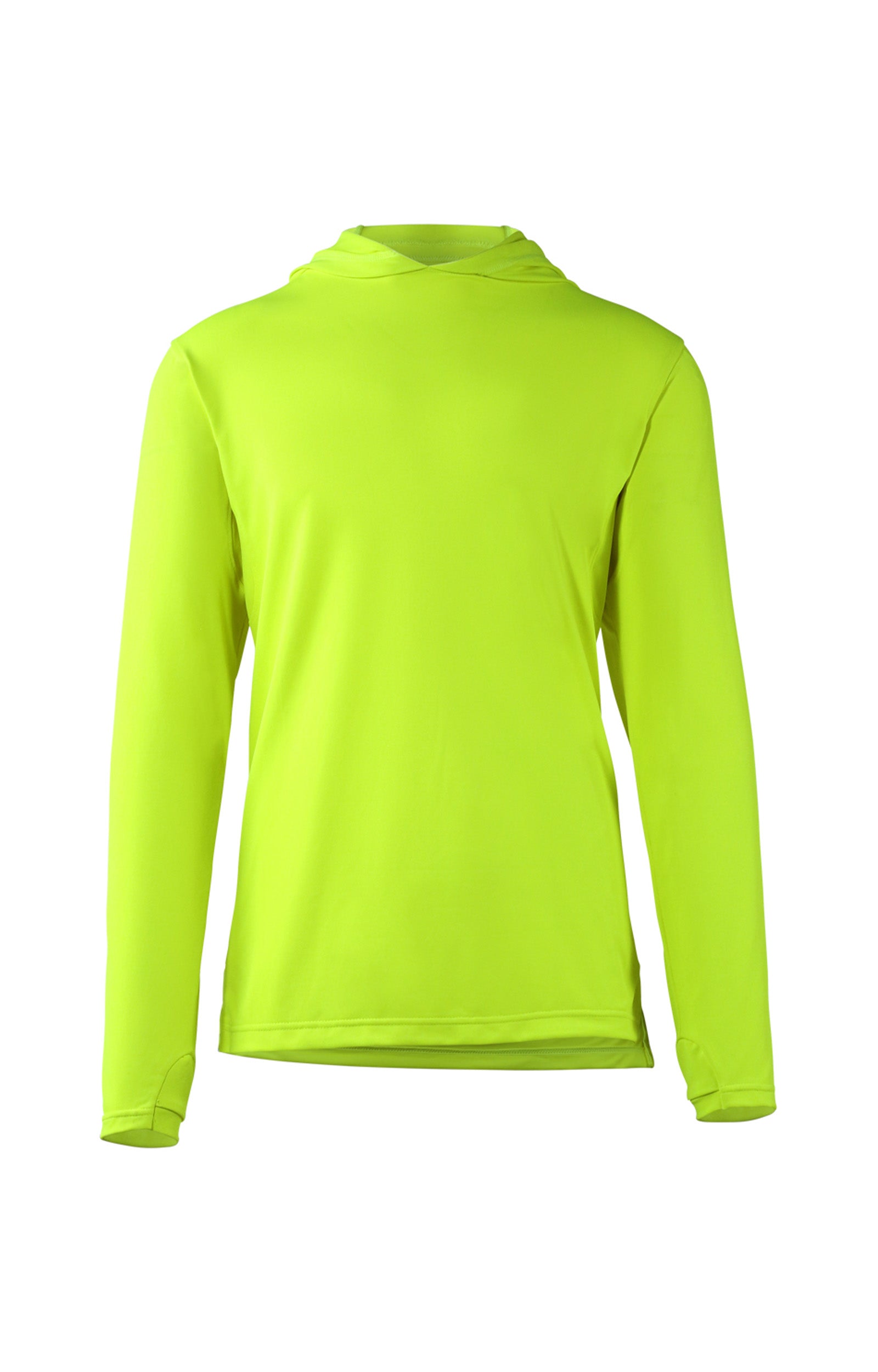mens workwear sun performance hoodie in neon yellow|neon-yellow