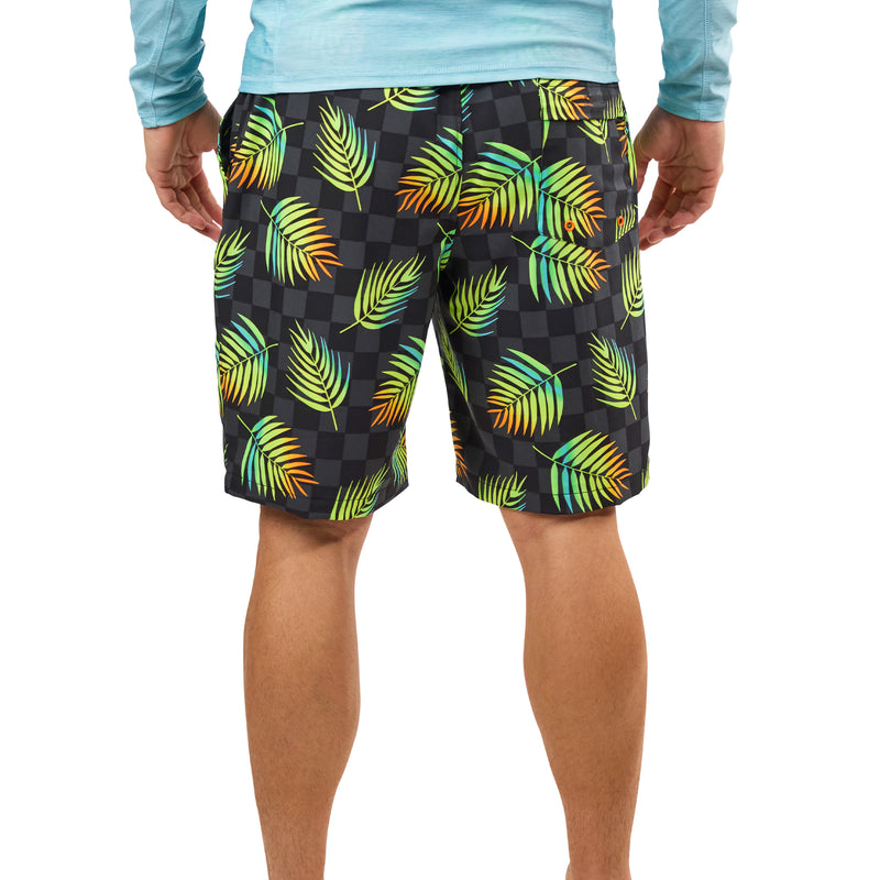 back view of mens classic trunks|neon-palms